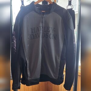 Harley-Davidson® Men's Riding Mesh Jacket, Willie G. Skull, Black 98092-15VM